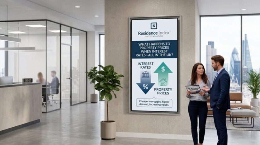 Residence Index UK - What Happens to Property Prices When Interest Rates Fall in the UK