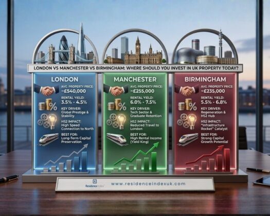 Residence Index UK - London vs Manchester vs Birmingham Where Should You Invest Today